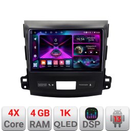 Navigatie Android 13 Mitsubishi Outlander 2007-2012, 4GB RAM, 64GB, ecran 1K