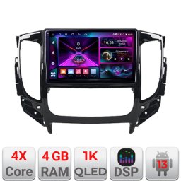 Navigatie Android Mitsubishi L200 2014-2020, 4GB RAM, 64GB, ecran 1K
