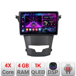 Navigatie Android SsangYong Korando 2014-2019, 4GB RAM, 64GB, ecran 1K