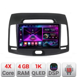 Navigatie Android Hyundai Elantra 2007-2011, 4GB RAM, 64GB, ecran 1K