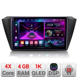 Navigatie Android Skoda Fabia 2015+ cu ecran 1K InCell, 4GB RAM si 64GB
