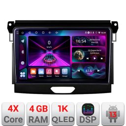 Navigatie auto Ford Ranger 2016+ Android 4GB RAM 64GB 1K InCell