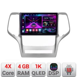 Navigatie Android 13 Jeep Grand Cherokee 2011-2013, 4GB RAM, 64GB, ecran 1K