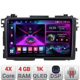 Navigatie Android Honda HR-V 2013-2018, 4GB RAM, 64GB, QLED 1K