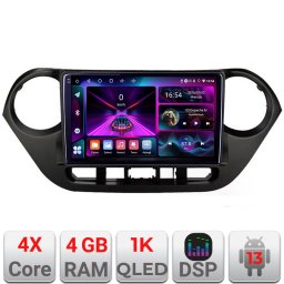 Navigatie Hyundai i10 2013-2019 cu Android, 4GB RAM, 64GB, ecran InCell 1K