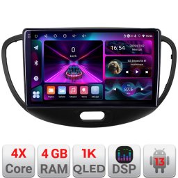 Navigatie Android Hyundai i10 2007-2013 cu GPS, 4GB RAM, 64GB si ecran 1K