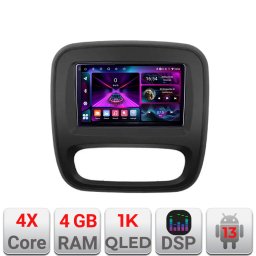 Navigatie Android Renault Trafic 2014-2017, 4GB RAM, 64GB, ecran InCell 1K