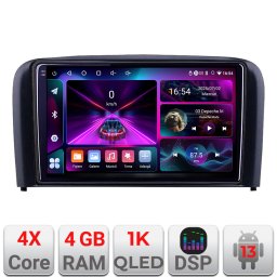 Navigatie Android Volvo S80 2004-2006, 4GB RAM, 64GB, ecran InCell 1K