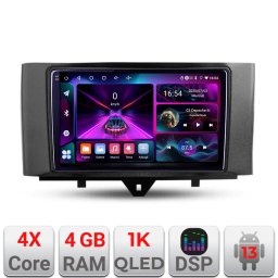 Navigatie Android Smart ForTwo 2010-2015, 4GB RAM, 64GB, ecran 1K InCell