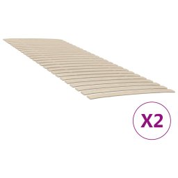 Somiera de pat cu 48 de sipci, 2 buc., 70x200 cm GartenMobel Dekor