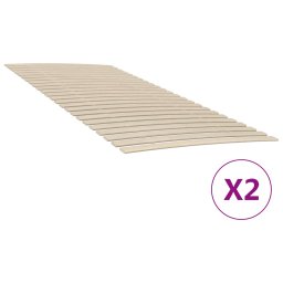 Somiera de pat cu 48 de sipci, 2 buc., 90x200 cm GartenMobel Dekor