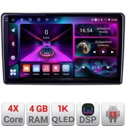 Navigatie Android Alfa Romeo 159 2005-2011, 4GB RAM, 64GB, QLED