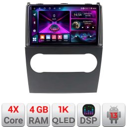 Navigatie Android Mercedes Clasa A W169 2004-2012, 4GB RAM, 64GB, QLED