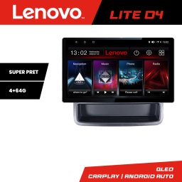 Navigatie Renault Trafic 2009-2014 Lenovo QLED 4+64 cu CarPlay si Android Auto