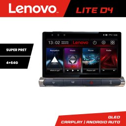 Navigatie Citroen C3 2017-2024 Lenovo QLED 1K 4+64 CarPlay Android Auto