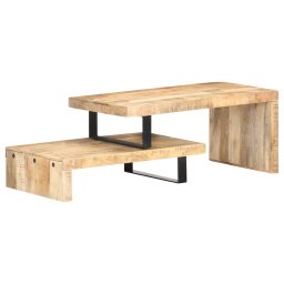 Set masute de cafea, 2 piese, lemn masiv de mango GartenMobel Dekor
