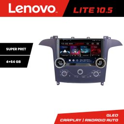 Navigatie Ford S-Max 2006-2014 Lenovo 10.5 inch 4+64GB CarPlay Android Auto