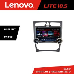 Navigatie Android Mercedes C W203 10.5 inch 4+64GB WiFi GPS Lenovo