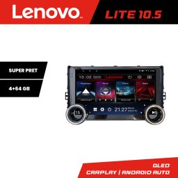 Navigatie auto VW Lenovo 10.5 inch, 4GB RAM, 64GB, Android, WiFi