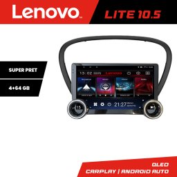 Navigatie Android Peugeot 607 Lenovo 10.5 inch 4GB RAM 64GB GPS WiFi