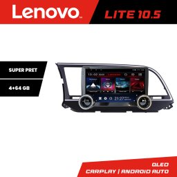 Navigatie Hyundai Elantra 2015-2018 Lenovo 10.5 inch 4GB+64GB Android