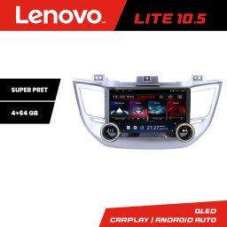 Navigatie Android Hyundai Tucson 2015-2019 Lenovo 10.5 inch 4GB+64GB