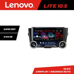 Navigatie Android Nissan Qashqai/X-Trail 2013-2018 Lenovo 10.5 inch 4+64 GB
