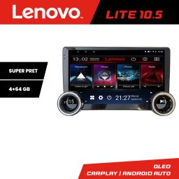 Navigatie auto universala 2DIN Lenovo 10.5 inch, 4GB RAM, 64GB
