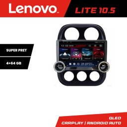 Navigatie Android Jeep Compass 2010-2016, 10.5 inch, 4+64 GB, Lenovo