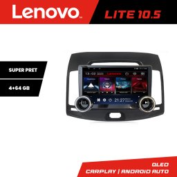 Navigatie Hyundai Elantra 2007-2011 Lenovo 10.5 inch 4+64GB Android