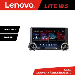 Navigatie Android Lenovo 10.5 inch pentru Ssangyong Kyron Actyon 4+64GB