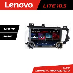 Navigatie Android Lenovo 10.5 inch 4+64 GB pentru Kia Optima 2011-2015