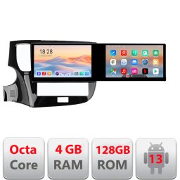 Navigatie Android Mitsubishi Outlander 2020+ 21.6 inch, 2 ecrane, 4+128GB