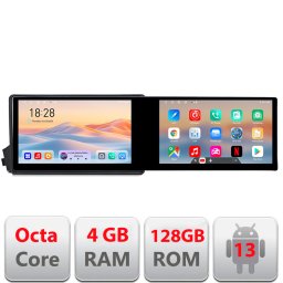 Navigatie Android SsangYong Kyron/Actyon 21.6 inch, 2 ecrane, 4+128GB