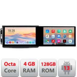 Navigatie Android Chrysler Jeep 21,6 inch, 4GB RAM, 128GB, 2 ecrane