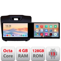 Navigatie Android Isuzu D-Max 2015+ cu 2 ecrane 21.6 inch, 4GB RAM, 128GB