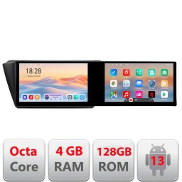 Navigatie Android Skoda Fabia 2015+ 21.6 inch, 4GB RAM, 128GB, Octa-Core