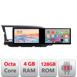 Navigatie Android Hyundai Elantra 2015-2018, 2 ecrane, 4GB RAM, 128GB