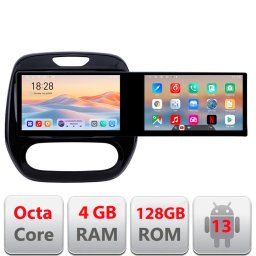Navigatie Renault Captur 21.6 inch Android, 8 core, 4GB RAM, 128GB