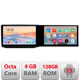 Navigatie Android Skoda Fabia 2 2009-2014, 2 ecrane, 4GB RAM, 128GB