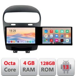 Navigatie Android Fiat Freemont / Dodge Journey 2012-2019, 2 ecrane 21.6 inch, 4+128 GB