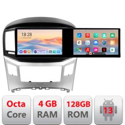 Navigatie Android Hyundai H1 Starex 2016+ cu 2 ecrane, 4GB RAM, 128GB