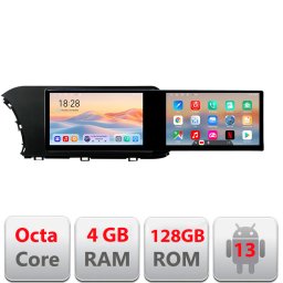 Navigatie Hyundai i20 2020+ cu 2 ecrane 21.6 inch, Android, 4GB RAM, 128GB