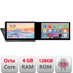 Navigatie Audi Q5 2008-2016 NON-MMI, 2 ecrane 21.6 inch, Android 13, 4+128GB