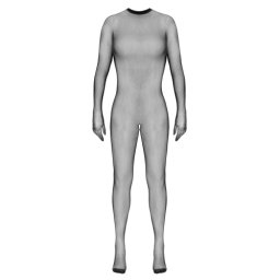 Cottelli Fantasy Catsuit din Plasa cu Manusi si Partea de Picioare Integrate marime Small-Large