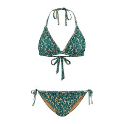Shiwi Costum de baie două piese 'LIZ' verde / verde jad / verde pin / portocaliu