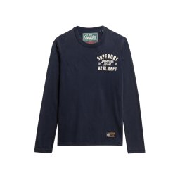 Superdry & Co Tricou 'Vintage Athletic' albastru marin / alb