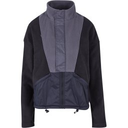 Urban Classics Jachetă fleece albastru noapte / gri închis / negru