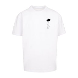Merchcode Tricou 'Love In The Air' negru / alb