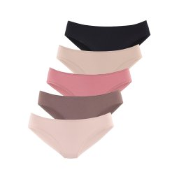LASCANA Slip culoarea pielii / maro / roz deschis / negru